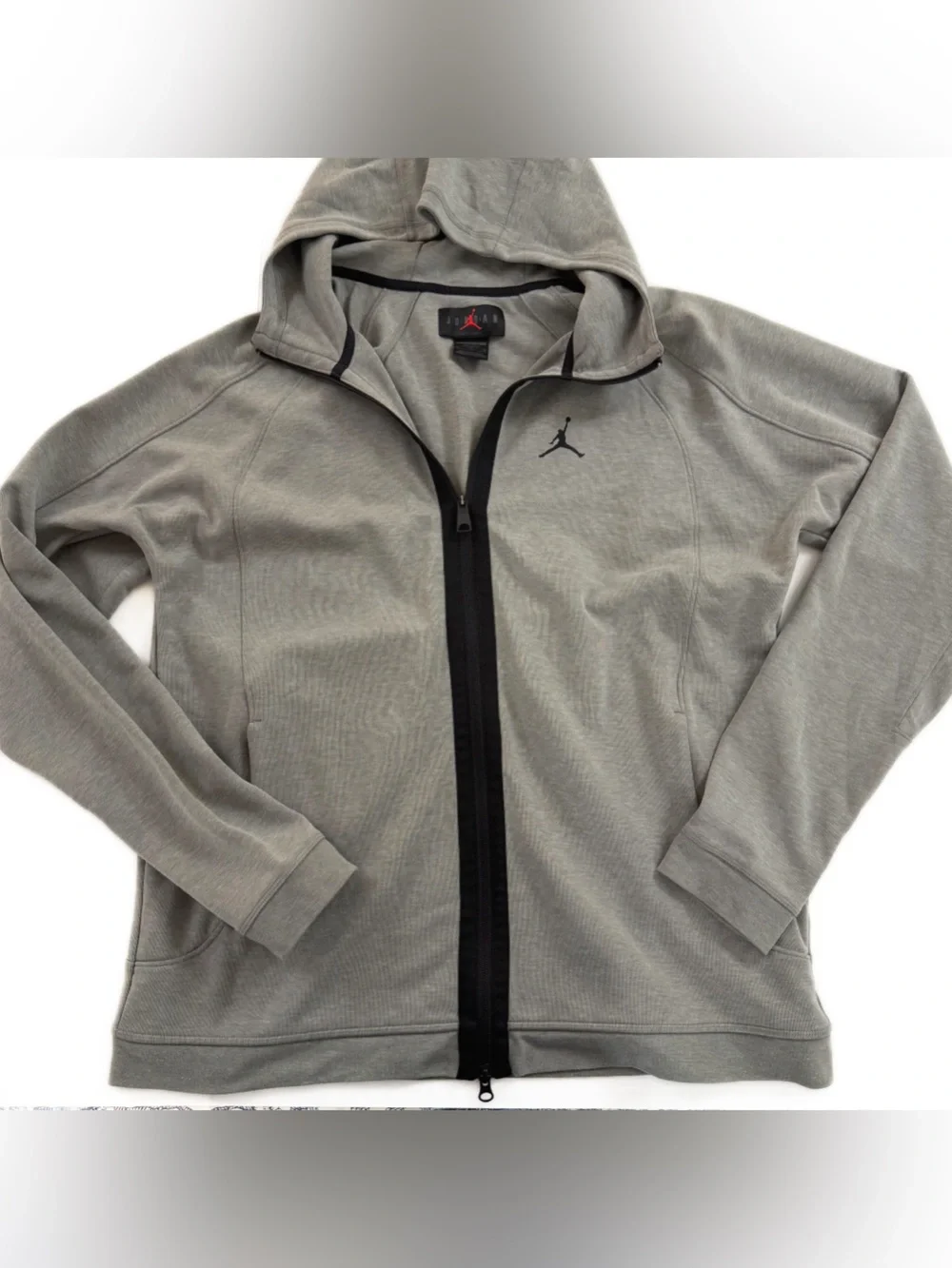 Nike Jordan Jumpman Hoodie Sweatshirt Full Zip Jacket Mens XL Slim Fit Dri-Fit